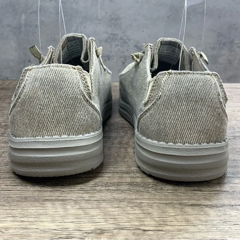 ‎Skechers~Youth Boy’s~”Melson Raymon”~Casual Taupe Low Sneakers~Size 5